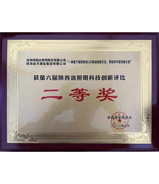 陕西照明协会-第六届照明科技创新二等奖